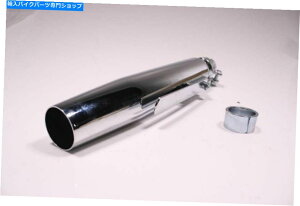 �N���[���p�[�c �r�C�ǃ}�t���[�̓N����16.5�u�����A�����a2�v�A�t�^�[�}�[�P�b�g Exhaust Pipe Muffler Can Chrome 16.5 Length Connecting Diameter 2 Aftermarket