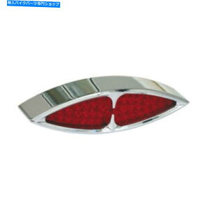 N[p[c ACg}TC - n[[_rbh\̂߂LEDALEDALED Rear Light Masai - Flat Lense Chrome, LED, for Harley Davidson