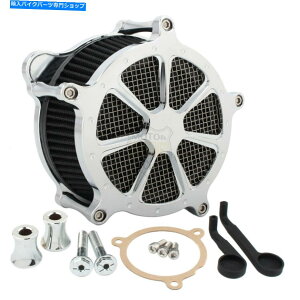 N[p[c Harley Touring Electra Road Glide 17-20pN[GAN[i[zCtB^[Lbg Chrome Air Cleaner Intake Filter Kit For Harley Touring Electra Road Glide 17-20