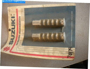 N[p[c NOSXYLOEMrbgN[qyOZbg99950-70179 NOS Suzuki OEM Billet Chrome Passenger Peg Set 99950-70179