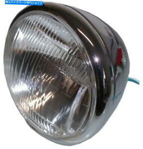 N[p[c wbhCgEhN{g}Egx[X7 "TChCgȂiej Headlight Round Chrome Bottom Mount Bates 7" No Side Light (Each)