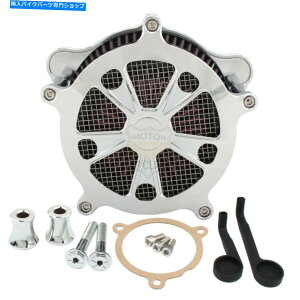 N[p[c Harley Electra Glide Street Glide 17-20̂߂Chrome CNCGAN[i[ێtB^[ Chrome CNC Air Cleaner Intake Filter For Harley Electra Glide Street Glide 17-20