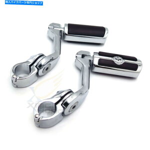 N[p[c z_VhE400pGWK[h1΃N[5 "OtbgyOLbg1.25"GWK[h One Pair Chrome 5" Long Foot Peg Kit 1.25" Engine Guard For Honda Shadow 400