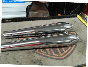N[p[c JX^gp̂߂̃n[[pwbhVxwbhG{re[W`bp[N}t[ HARLEY PANHEAD SHOVELHEAD EVO VINTAGE CHOPPER CHROME MUFFLERS FOR CUSTOM USE.