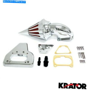 N[p[c 2002-2009z_VTX 1800̂߂̃I[goCN[XpCNGAN[iێtB^[ Motorcycle Chrome Spike Air Cleaner Intake Filter For 2002-2009 Honda VTX 1800