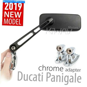 N[p[c tFAO~[ubNNVbN}bNXN[x[XDUCATI 1199pjQ[14 'tBbg Fairing Mirrors black ClassicMX chrome base fits Ducati 1199 Panigale 14'