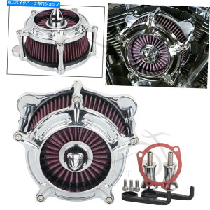 N[p[c n[[t@bg{[C[hLO\tg_Cî߂CNCN[GAN[i[ێtB^[ CNC Chrome Air Cleaner Intake Filter for Harley Fatboy Road King Softail Dyna