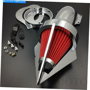 N[p[c }nVSTAR V-STAR 650 1986-2012N̂߂̃R[XpCNGAN[i[Lbg Cone Spike Air Cleaner Kit for Yamaha Vstar V-Star 650 all year 1986-2012 CHROME