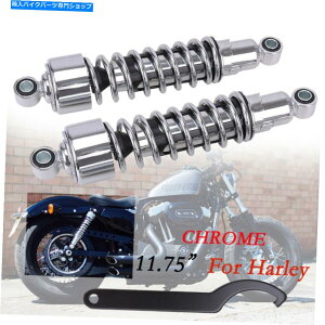 �N���[���p�[�c Harley Sportster XL 883 1200 FXR�X�[�p�[�O���C�h�̃y�A�N���[�����A�V���b�N�A�u�\�[�o�[ Pair Chrome Rear Shock Absorber For Harley Sportster XL 883 1200 FXR Super Glide�y���s�A���i�z