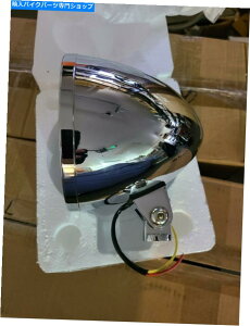 N[p[c V5 3/4 "x 6"N[`bp[wbhCgn[[JX^AvP[V New 5 3/4"x 6" Chrome Chopper Headlight Harley Custom Application