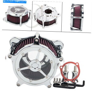 N[p[c Harley Suftail Fatboy Flstf EFI Flstfî߂̃N[GAN[i[ԋzCtB^[ Chrome Air Cleaner Red Intake Filter For Harley Softail Fatboy FLSTF EFI FLSTFI