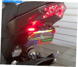 クロームパーツ 川崎Z125 Pro SSフェンダーエリミネーターキットW /赤LEDターンシグナル - スモークレンズ Kawasaki Z125 Pro SS Fender Eliminator Kit w/ Red LED Turn Signals - Smoked Lens