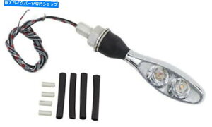 クロームパーツ クレアキンケロマンマイクロ1000クロムターン信号W /赤/アンバーLED(2532) Kuryakyn Kellermann Micro 1000 Chrome Turn Signal w/Red/Amber LEDs (2532)