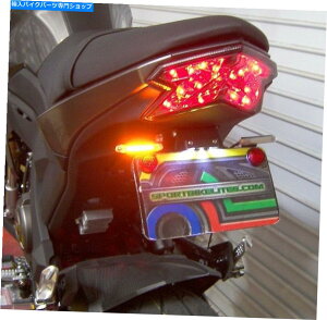 N[p[c Z125 Pro STDtF_[G~l[^[LbgW /ߐFLED]M -  Kawasaki Z125 Pro STD Fender Eliminator Kit w/ Amber LED Turn Signals - Smoke