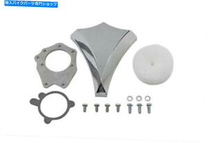 N[p[c V-Twinɂn[[_rbh\̂߂̃_ChGAN[iN[rbg Diamond Air Cleaner Chrome Billet for Harley Davidson by V-Twin