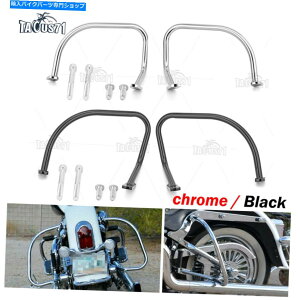 N[p[c ThobOnCEFCK[hNbVo[for Harley Suftail CVOfbNXFLSTN 05-17 Rear Saddlebag Highway Guard Crash Bar For Harley Softail CVO Deluxe FLSTN 05-17