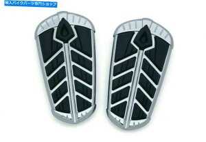 �N���[���p�[�c �㐹�����q�D�{�[�h�C���T�[�g�i�y�A�jIndian 5656�p�N���� Kuryakyn Spear Passenger Floorboard Inserts (Pair) Chrome For Indian 5656