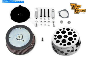 N[p[c XCX`[YGAN[i[LbgN[tBbgn[[ - _rbh\ Swiss Cheese Air Cleaner Kit Chrome fits Harley-Davidson