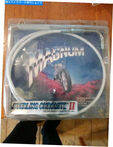 �N���[���p�[�c Magnum Sterling Chrome II�X���b�g���P�[�u��DS-33126 33126 +6 "�n�[���[�_�C�iNS246 Magnum Sterling Chrome II Throttle Cable DS-33126 33126 +6" Harley Dyna NS246