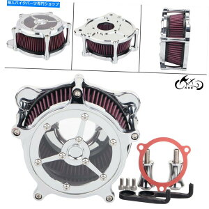 N[p[c n[[c[O[hLO_Ci\teĈ߂̃NAN[GAN[i[ێtB^[ Clear Chrome Air Cleaner Intake Filter For Harley Touring Road King Dyna Softail