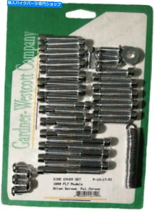 N[p[c Gardner-WeckottJƃvC}Jo[n[hEFAZbgꂽNP-10-17-01 Gardner-Wescott Cam and Primary Cover Hardware Set Polished Chrome #P-10-17-01