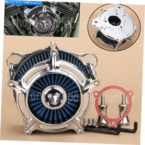 N[p[c n[[\tg[hOChFlhx Flht̂߂̃NXpCNGAN[i[ێtB^[ Chrome Spike Air Cleaner Intake Filter For Harley Softail Road Glide FLHX FLHT