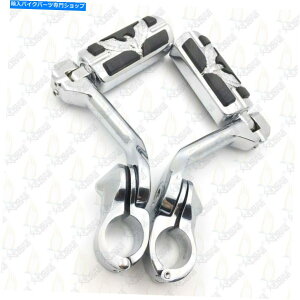 N[p[c 2s[XN[5 "OtbgyOLbg1.25"n[[\tgX̃GWK[h 2PCS Chrome 5" Long FootPeg Kit 1.25" Engine Guard For Harley Softail Slim