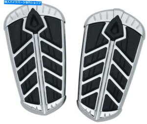 �N���[���p�[�c �N���C���L���X�s�A�q�D�{�[�h�C���T�[�g�N���[���C���h���[�h�}�X�^�[/�X�v�����O�t�B�[���h Kuryakyn Spear Passenger Floorboard Inserts Chrome Indian Roadmaster/Springfield