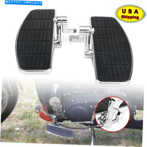 �N���[���p�[�c Harley�̂��߂ɓK�����邽�߂̃N�������b�L�̋����̍|�S�̑O���̏��� Chrome Plated Metal Steel Front Foot Peg Floorboards Fit For Harley Adjustable�y���s�A���i�z