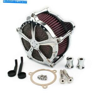 N[p[c Harley Touring 17-20 Softail 2018-2020̂߂ChromeGAN[i[ێtB^[Lbg Chrome Air Cleaner Intake Filter Kit For Harley Touring 17-20 Softail 2018-2020