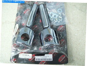 N[p[c Nos La Choppers ChroměherftyCU[6 "LA-7405-06 NOS La Choppers Chrome Drilled Hefty Risers 6" LA-7405-06