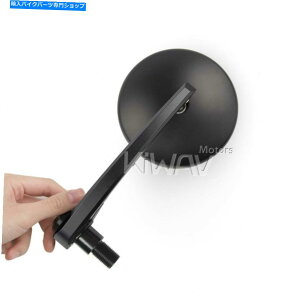 クロームパーツ バーエンドミラーEclipseブラックラウンドCNCアルミニウムフィットヤマハFZ1 FZ6 FZ10 XSR900 Bar end mirrors Eclipse black round CNC aluminum fits Yamaha FZ1 FZ6 FZ10 XSR900