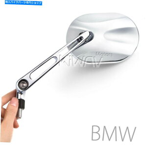 N[p[c Kiwav~[BMWI[goC̃X^[NN[XNGACNCA~jE10mm 1.5p KiWAV mirror fits BMW motorcycle STARK chrome square CNC aluminum 10mm 1.5P 
