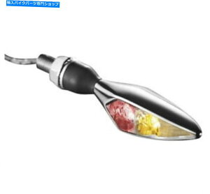 N[p[c }CNH`}[J[Cg//ߐFLEDNAYNHSNG RR RH 2542 Micro Rhombus Marker Lights Red/Red/Amber LED Clear Lens Chrome Hsng RR RH 2542