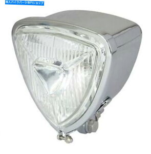 N[p[c jo[TgCAON[wbhCgH6 12V 35 / 35WZ^[fBbv Universal Triangle Chrome Headlight H6 12V 35/35W Centre Dip