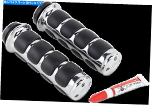 N[p[c NANZgOXbg{X̂ȂNCWC\Obv6227 Kuryakyn ISO-Grips with Chrome Accent Rings without Throttle Boss 6227