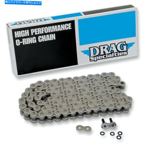 N[p[c Drag Specialties - DS530POS110L - 530V[YOO`F[A110N - Chrome HA Drag Specialties - DS530POS110L - 530 Series O-Ring Chain, 110 Links - Chrome Ha