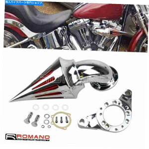 N[p[c n[[Lu^[Delphi V-Twin̂߂̃NXpCNR[GAN[i[ێtB^[ Chrome Spike Cone Air Cleaner Intake Filter For Harley Carburetor Delphi V-Twin