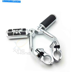 N[p[c I[goC5 "OtbgyOLbg1.25"n[[\tgX̃GWK[h Motorcycle 5" Long Foot Peg Kit 1.25" Engine Guard For Harley Softail Slim