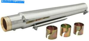 N[p[c n[hhCujo[TgybgX^C}t[N[w /S[hGhLbv HardDrive Universal Trumpet Style Muffler Chrome w/Gold End Caps