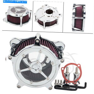 N[p[c Harley Dyna Heritage Softail Fatboŷ߂̃NAN[GAN[i[ێtB^[ Clear Chrome Air Cleaner Intake Filter For Harley Dyna Heritage Softail Fatboy
