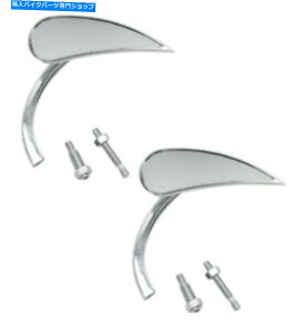 N[p[c yAA[lX}CN~[N[hIIeBAhbvAE13-410 13-411 PAIR Arlen Ness Micro Mirrors Chrome RAD II Teardrop, Left & Right 13-410 13-411