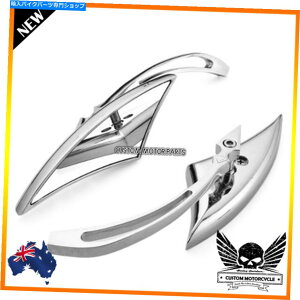 �N���[���p�[�c Chrome Billet Spear���A�r���[�~���[���}�nV-STAR VSTAR V STAR XVS 1100�J�X�^�� Chrome billet Spear rear view Mirrors Yamaha V-Star Vstar V Star XVS 1100 Custom