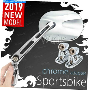 N[p[c VAWIK Chrome Mirrors Stark ChromeA_v^tFAO}Eg̓hDJeBX|[coCNtBbg VAWiK Chrome Mirrors STARK Chrome Adapter Fairing Mount fits DUCATI Sportsbike
