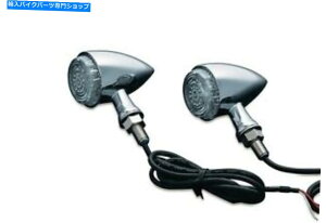 N[p[c NCLLEDCg - N/Ao[ - jo[TtBbgECEF2508 Kuryakyn LED Torpedo Lights - Chrome/Amber - Universal Fit ECE Approved 2508