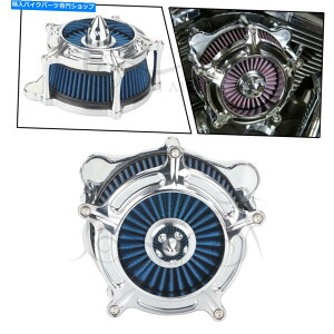N[p[c Harley Touring Electra Glidê߂ChromeGAN[i[XpCNCe[Nu[tB^[Lbg Chrome Air Cleaner Spike Intake Blue Filter Kit For Harley Touring Electra Glide