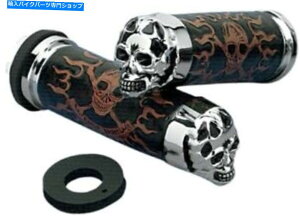 N[p[c hbOXyVXJnhObvn[[FXRX|[cX^[_Ci\tgc[O DRAG SPECIALTIES SKULL HAND GRIPS HARLEY FXR SPORTSTER DYNA SOFTAIL TOURING