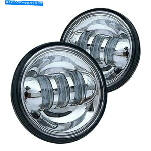 N[p[c Xprite 4.5 "2x30WEhN[nEWOX|bgLEDCg Xprite 4.5" 2x30W Round Chrome Housing Spot Beam LED Lights