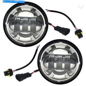 N[p[c C[OCgn[[4 1/2 "EhNLEDʉߕ⏕X|bgCgOCh Eagle Lights Harley 4 1/2" Round Chrome LED Passing Auxiliary Spot Lights Glide