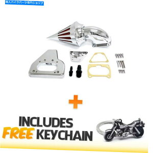 N[p[c z_VTX 1800XpCNCe[NGAN[itB^[Lbg2002-2009 +N[U[L[`F[ Honda VTX 1800 Spike Intake Air Cleaner Filter Kit 2002-2009+Cruiser Keychain
